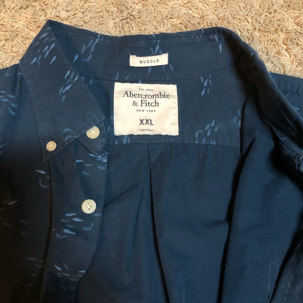 Fishy Button Up, Business Casual Shirt View 3